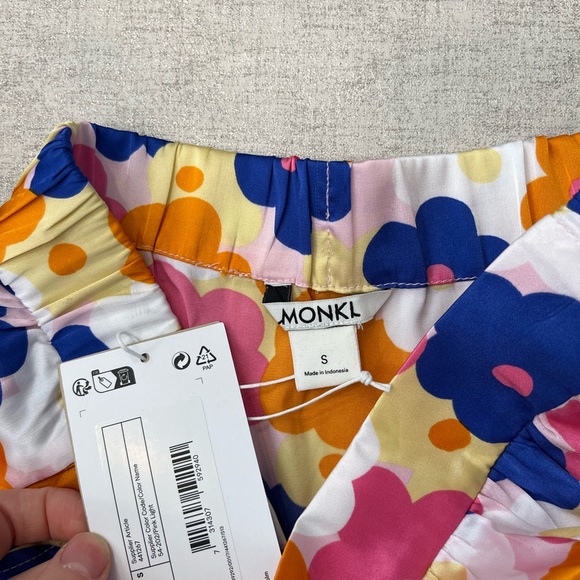 Monkl Floral Women’s Skirt Maxi Multi Color Vaca Beach Colorful Size S NWT - Picture 5 of 6